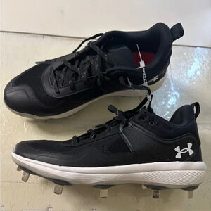 Under Armour Women’s Glyde MT Softball Cleats Metal Size 9.5 Black New Spikes